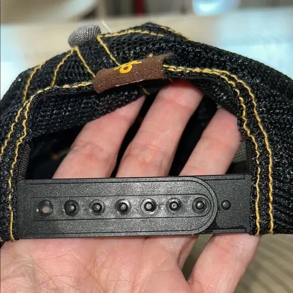 Hot 🥵 Wheels 🏎️ Patch Black 3” Lid Trucker Adjustable Trimmed Hat 🧢 - Picture 7 of 17